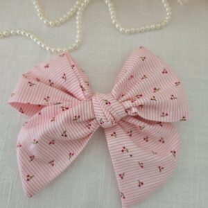 Lazo rosa estilo coquette