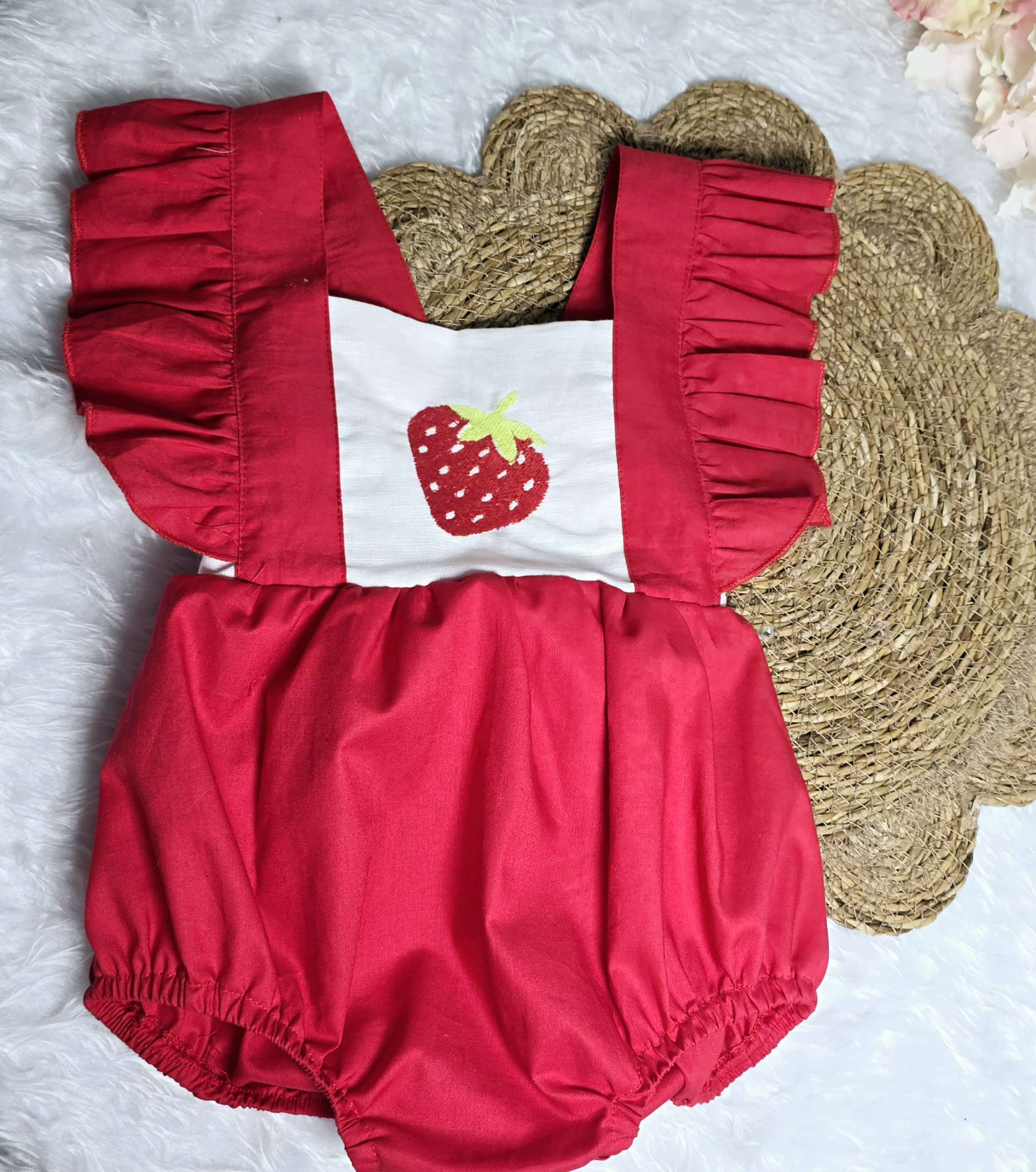 Pelele de Fresita para Primer Cumpleaños - Imagen 2