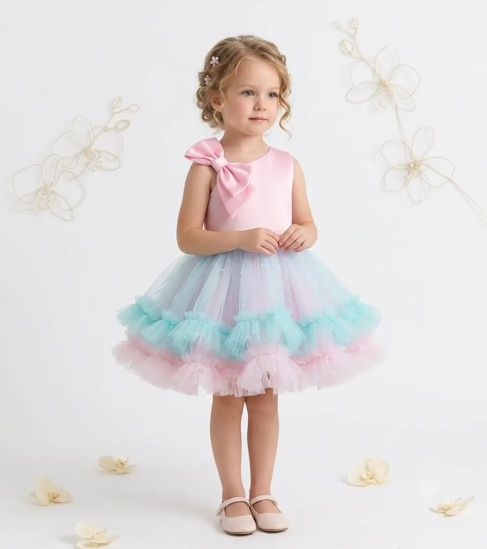 vestido de niña de tul