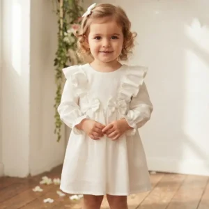 Vestido Niña Ceremonia Manga Larga